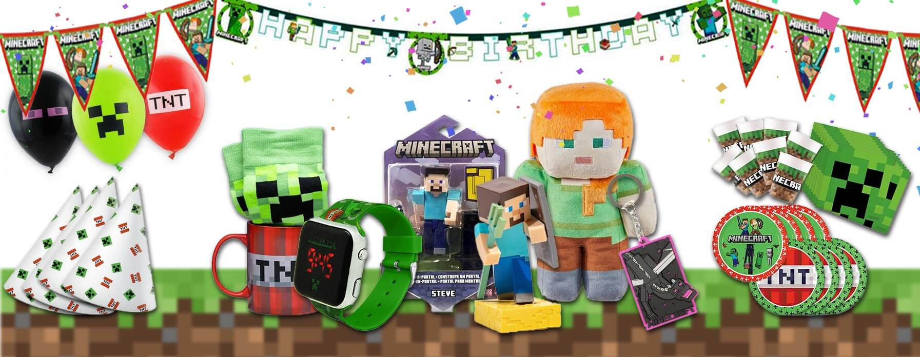 Minecraft szülinapi buli party kellékek és ajándékötletek