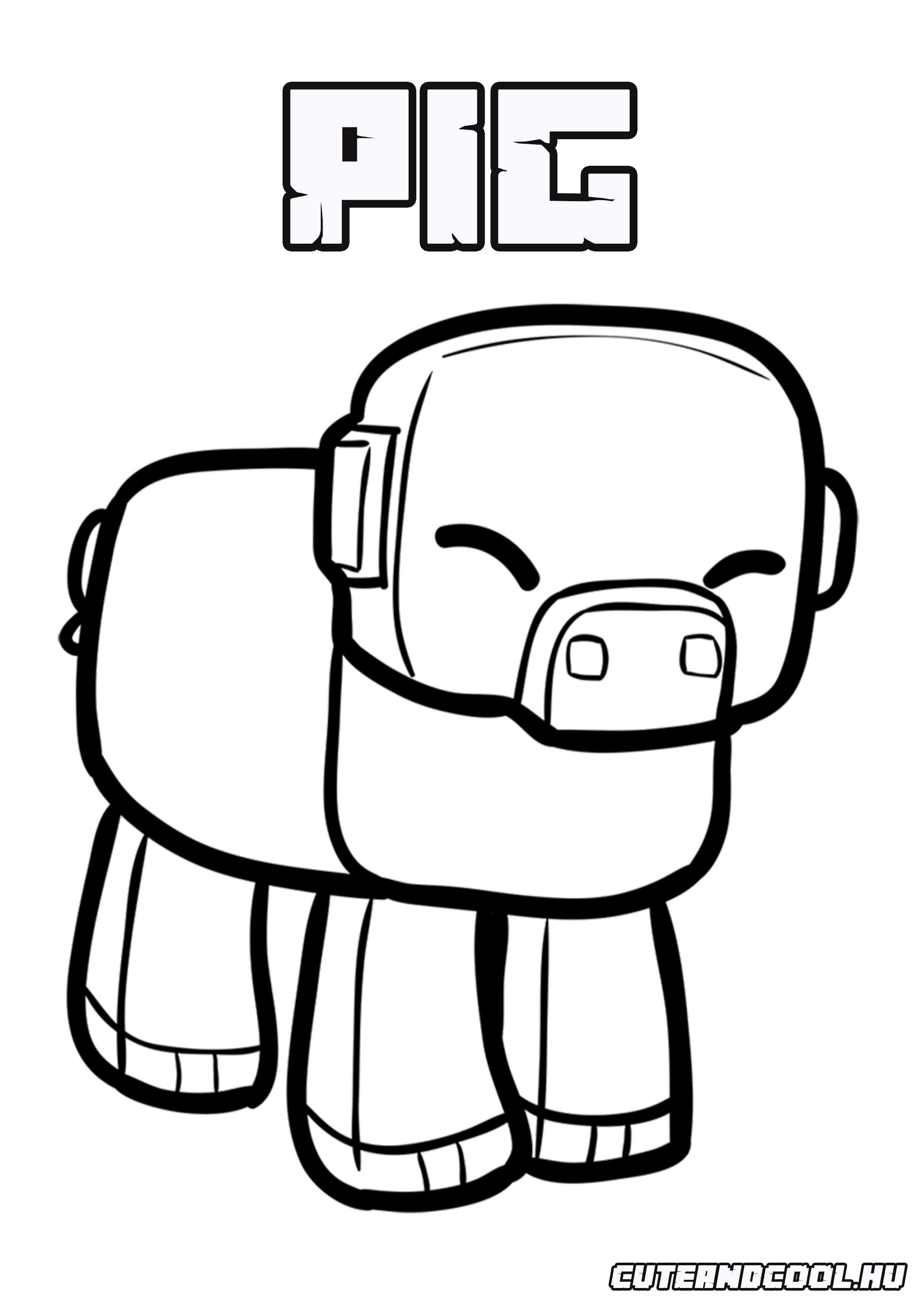 minecraftos malac rajzoló