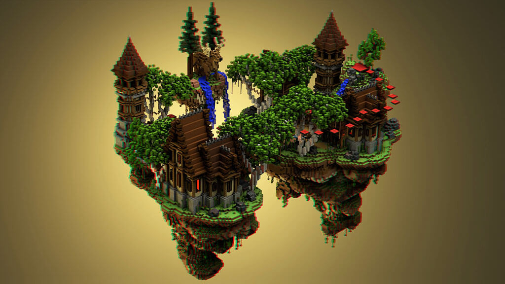 Minecraft lebegő sziget