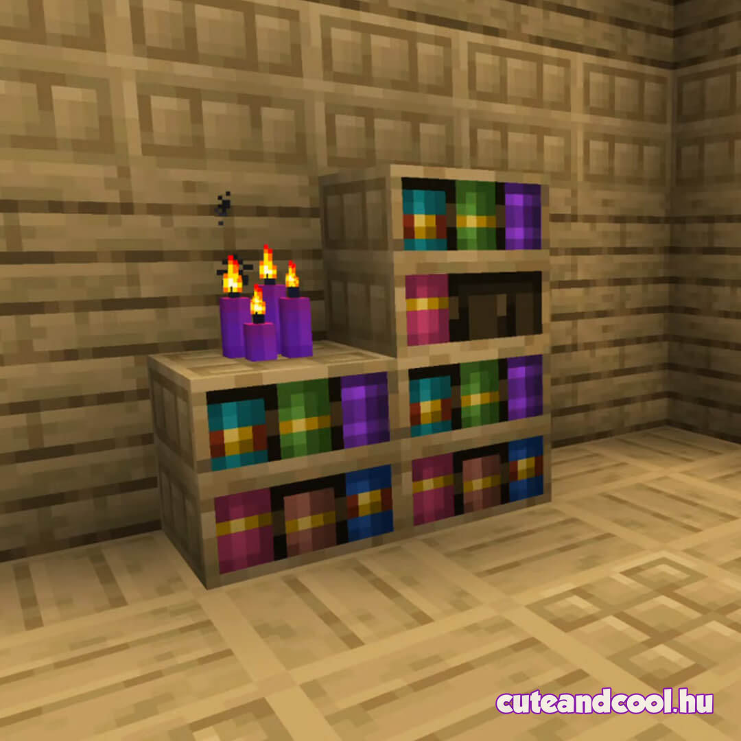 minecraftban uj könyvespolc