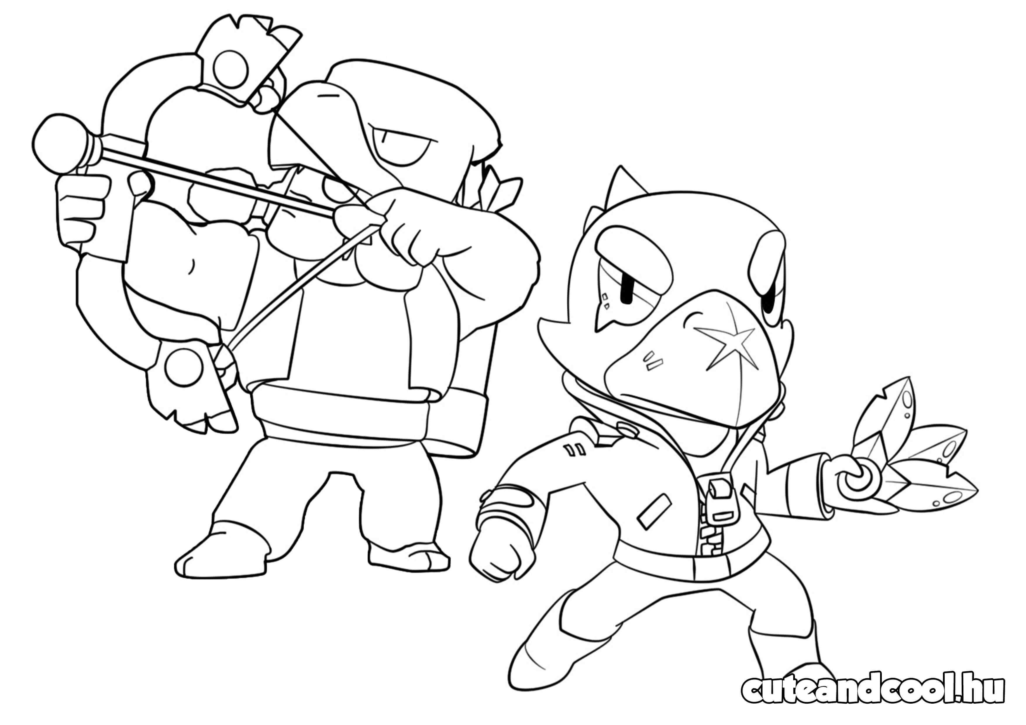 brawl stars ingyenes letölthető színező gyerekeknek