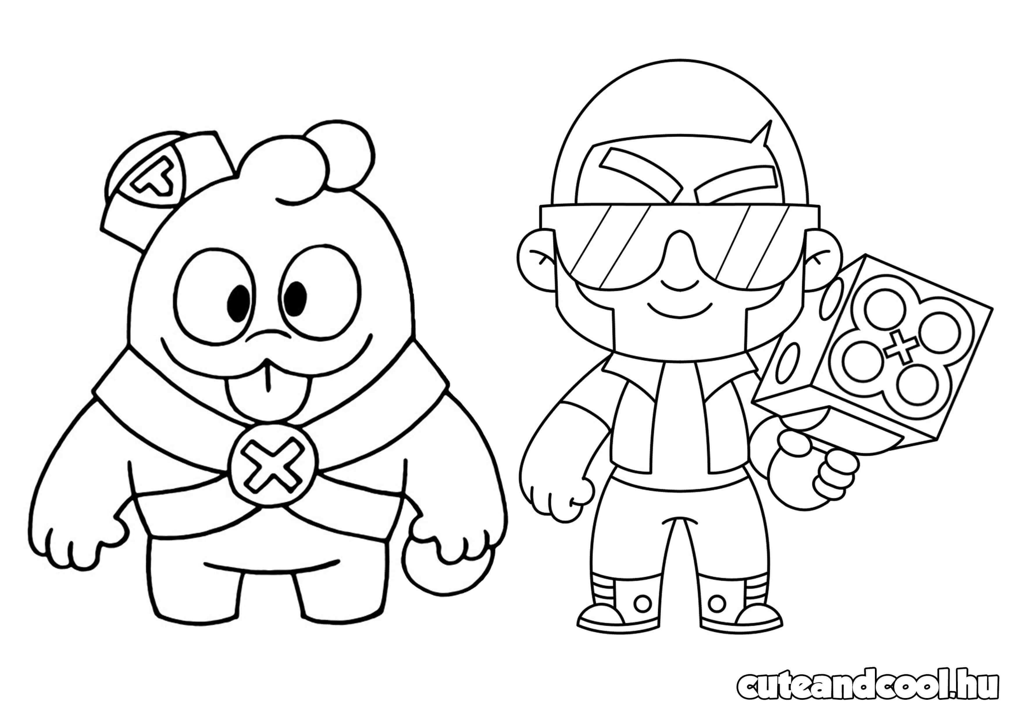 brawl stars ingyenes letölthető színező gyerekeknek