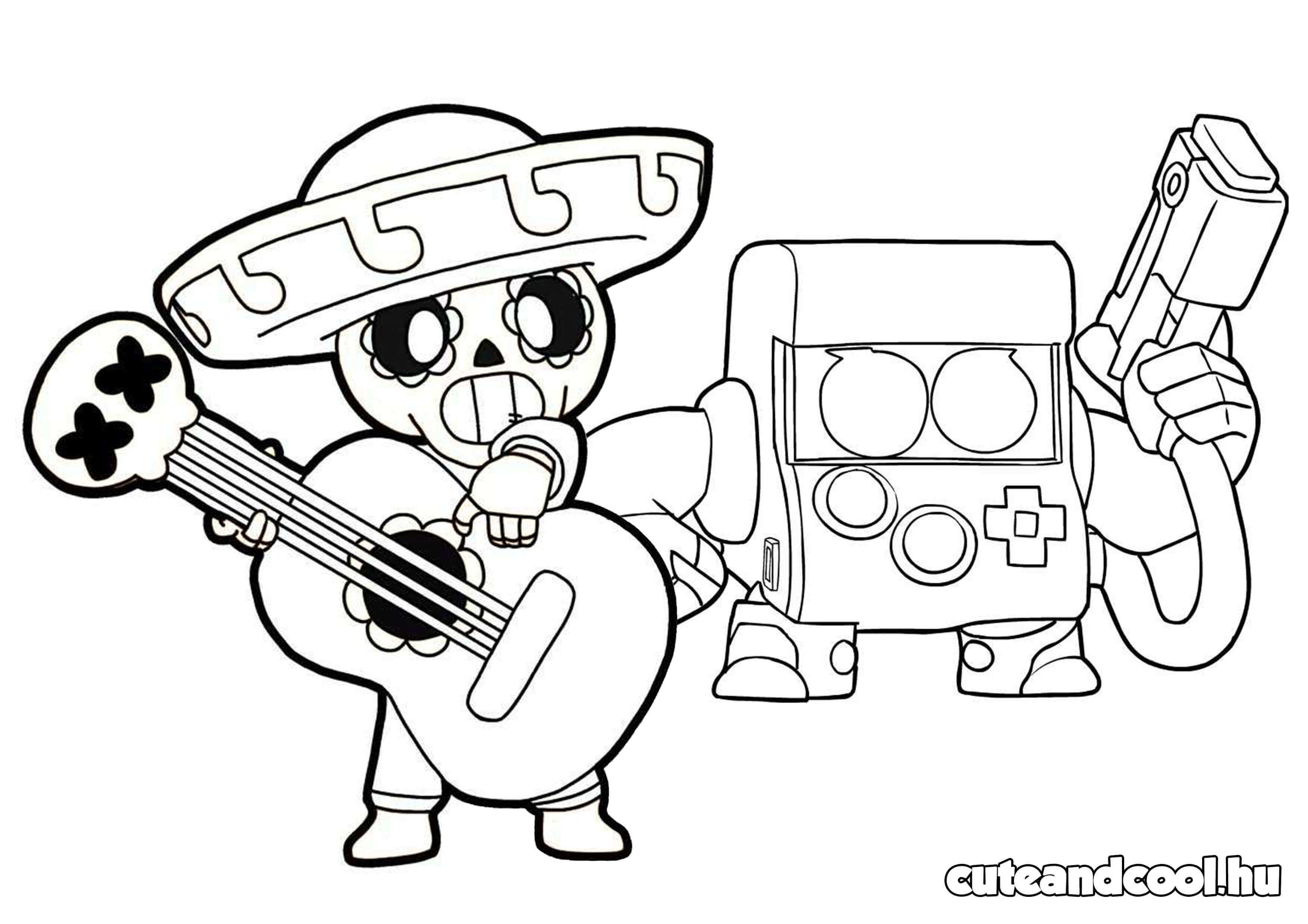 brawl stars ingyenes letölthető színező gyerekeknek