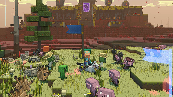 minecraft legends játékképek screenshotok